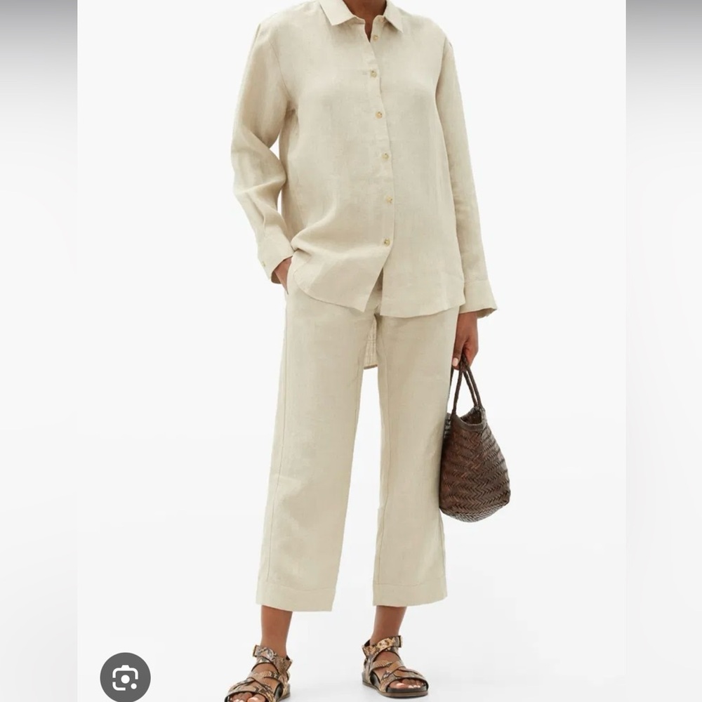 Asceno linen button up and pant